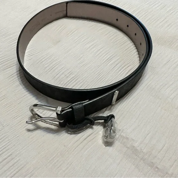 ? Michael Michael Kors Signature MK Logo Belt W/ Charm Size M Michael Kors Logo Buckle Leather Waist Belt | Neiman Marcus main image 4